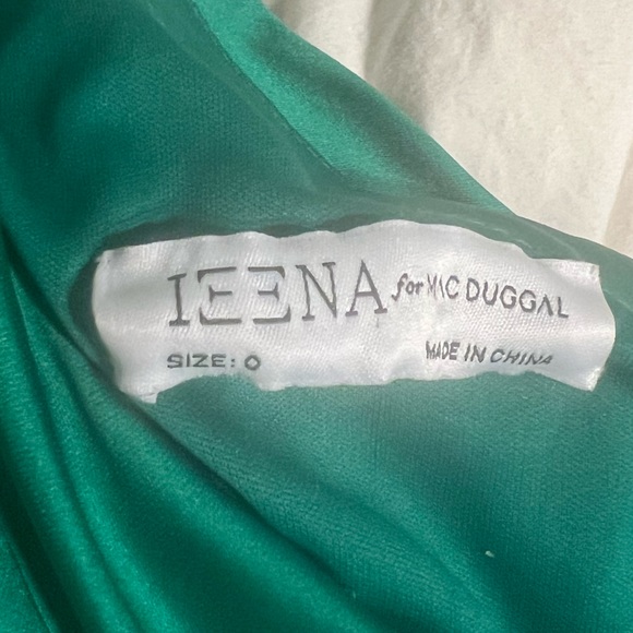 Ieena by Mac Duggal Emerald Green Goddess Gown - Picture 4 of 4